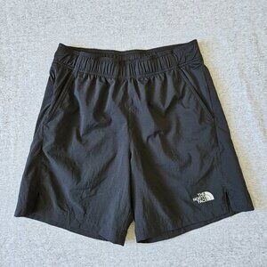 The North Face Men's Class V Pull-On Black Shorts Size Small Logo 6.5" Inseam